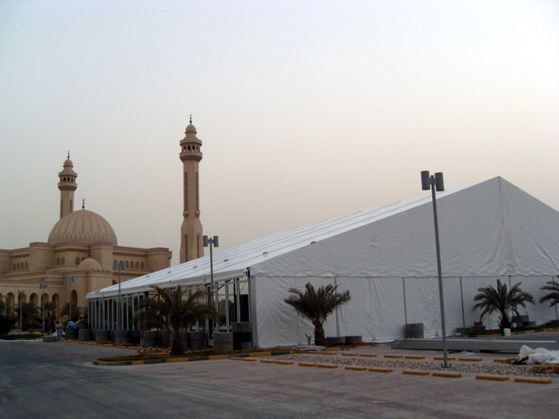 Zeltmontage Bahrain